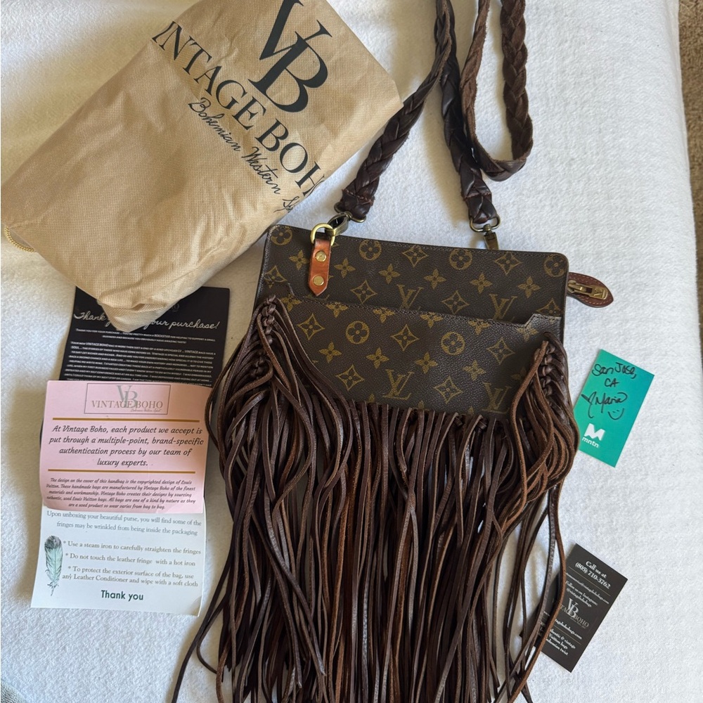 Vintage Boho Bags x LV Fringe Purse